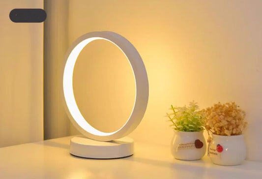 LED Simple Circular Ring Table Lamp