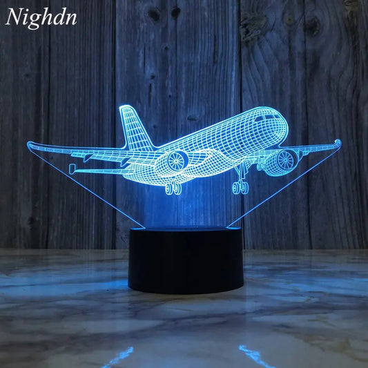 Airplane 3D Night Light