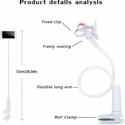 Lazy Bedside DesktopMobile Phone Clamp Bracket